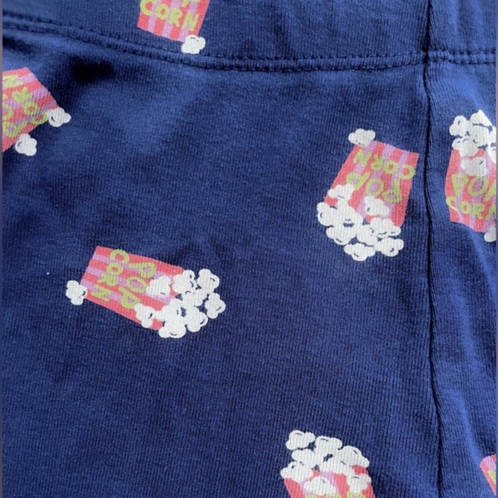 5/$20💥Fun Popcorn 🍿 Leggings Pajama Pants for Movie Night! Navy Red White
